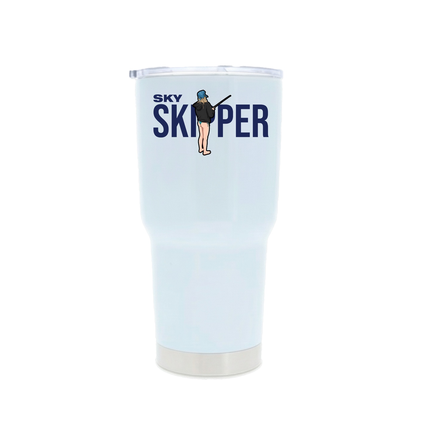 30oz Stainless Steel Tumbler — Player Name in White