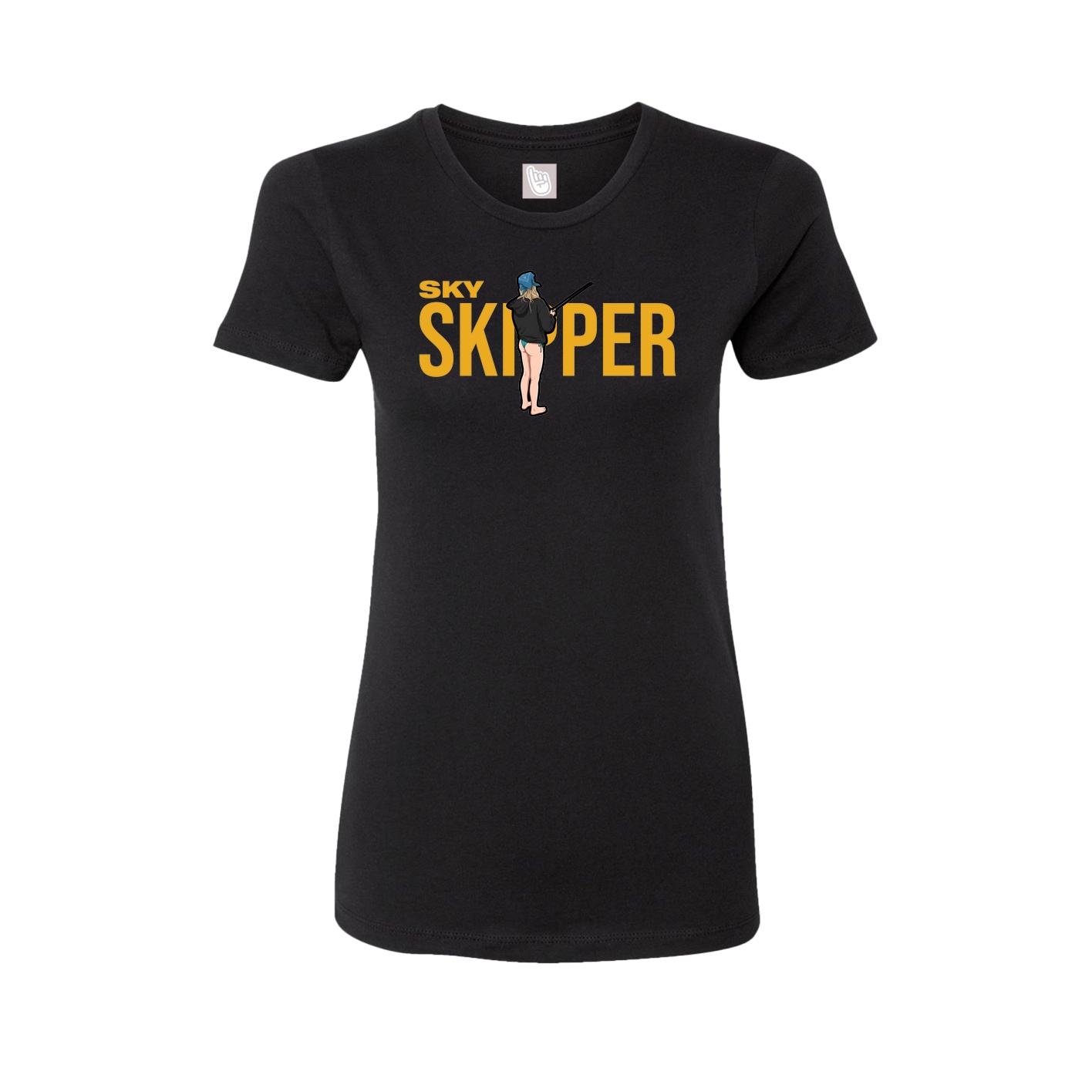 Fitted Women's Tee — Player Name in Black