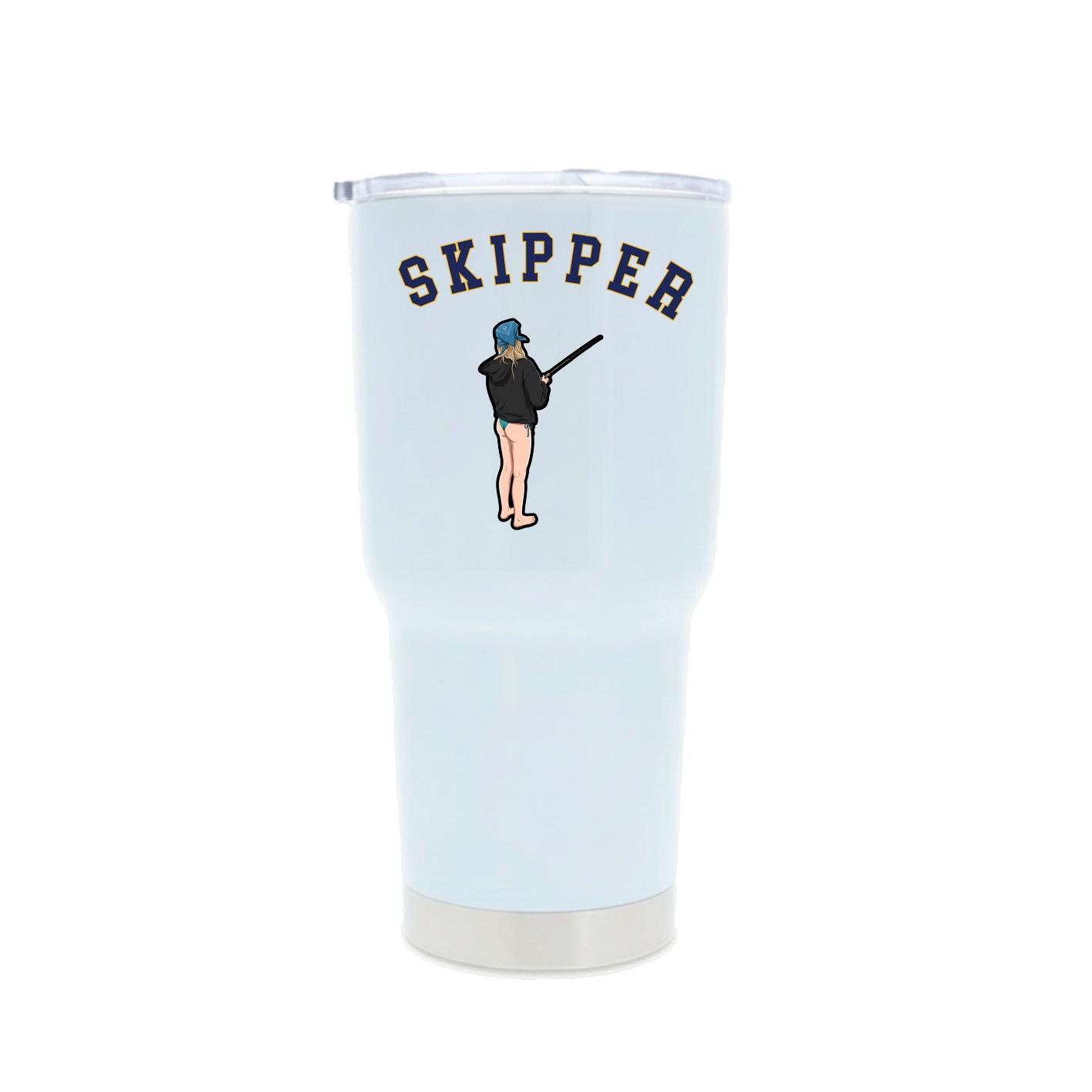 30oz Stainless Steel Tumbler — Shirsey Arch in White