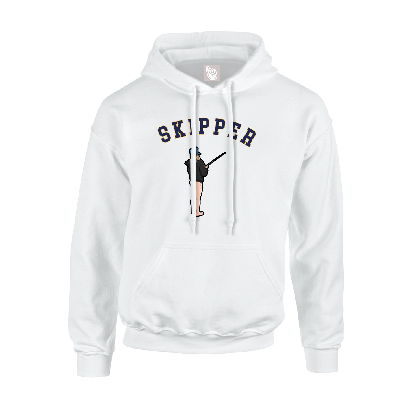 Youth Hoodie — Shirsey Arch in White