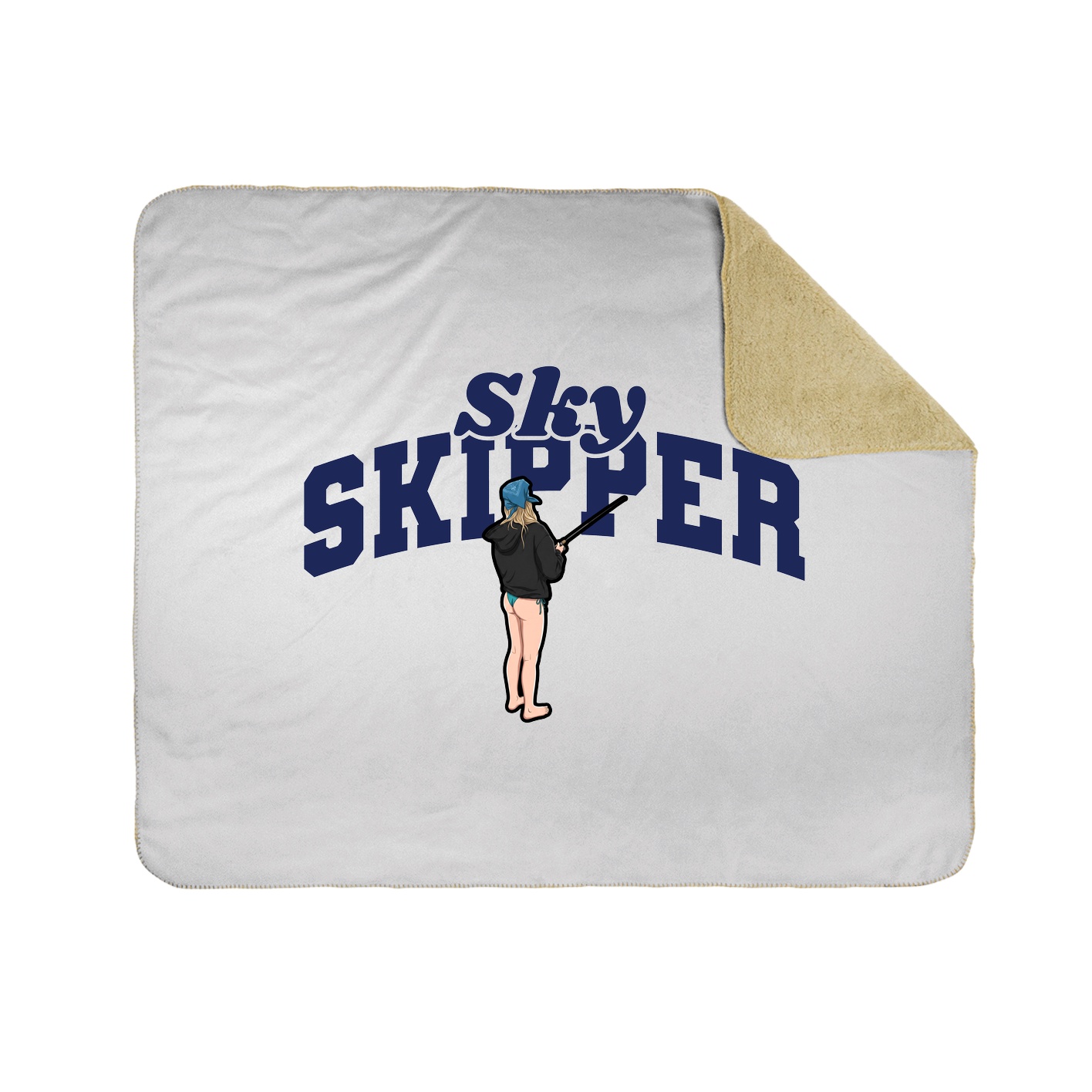 Throw Blanket — Signature Arch in White