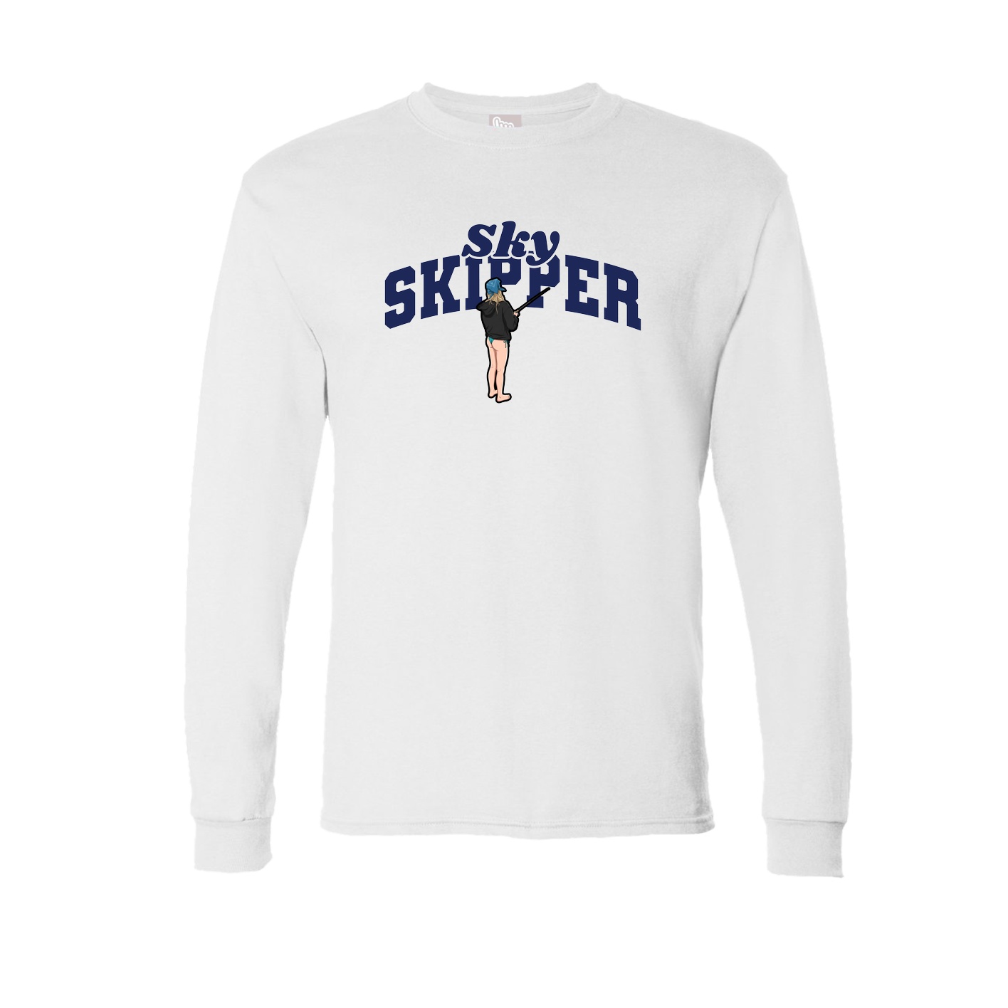 Long Sleeve Tee — Signature Arch in White