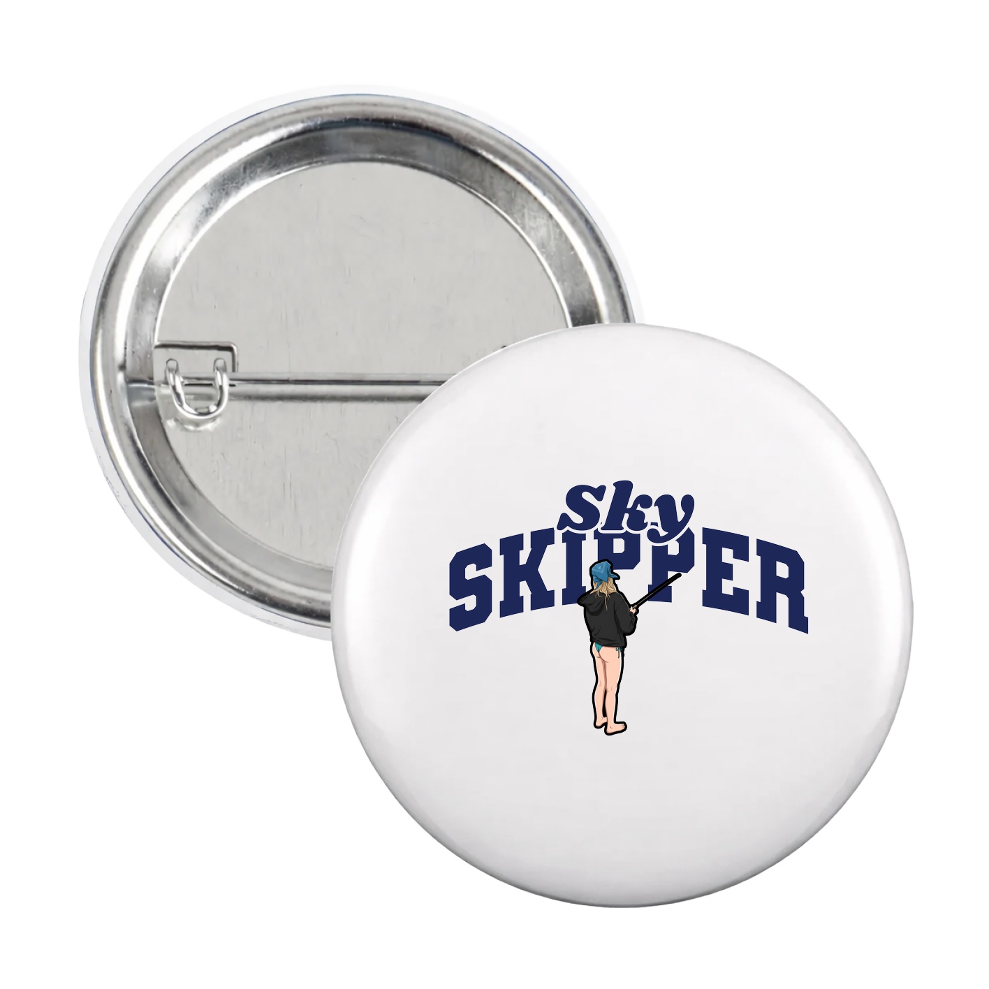 Game Day Button — Signature Arch in White