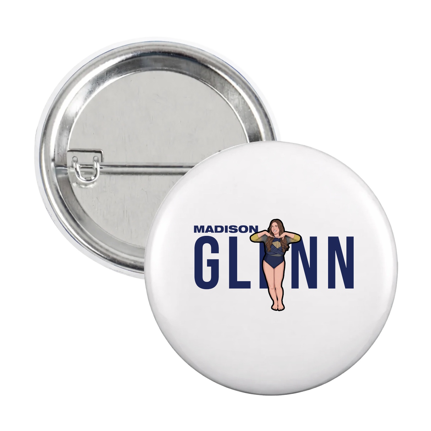 Game Day Button — Player Name in White