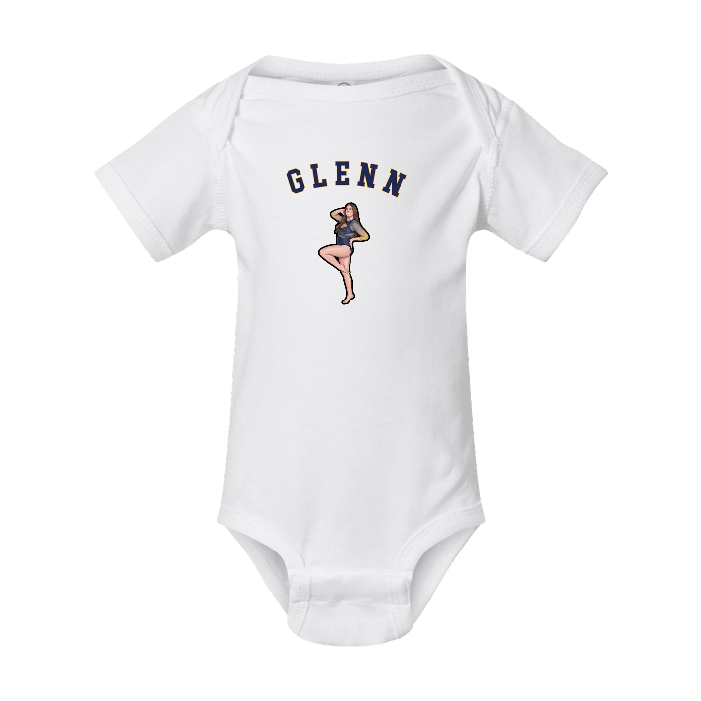 Baby Onesie — Shirsey Arch in White