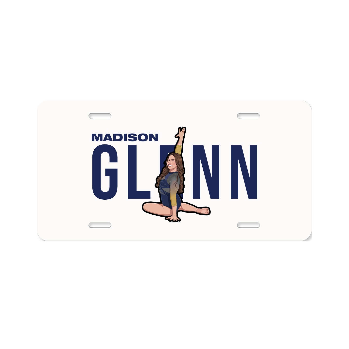 License Plate — Player Name in Classic
