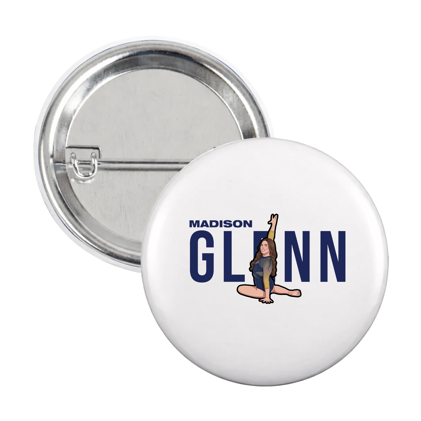 Game Day Button — Player Name in White