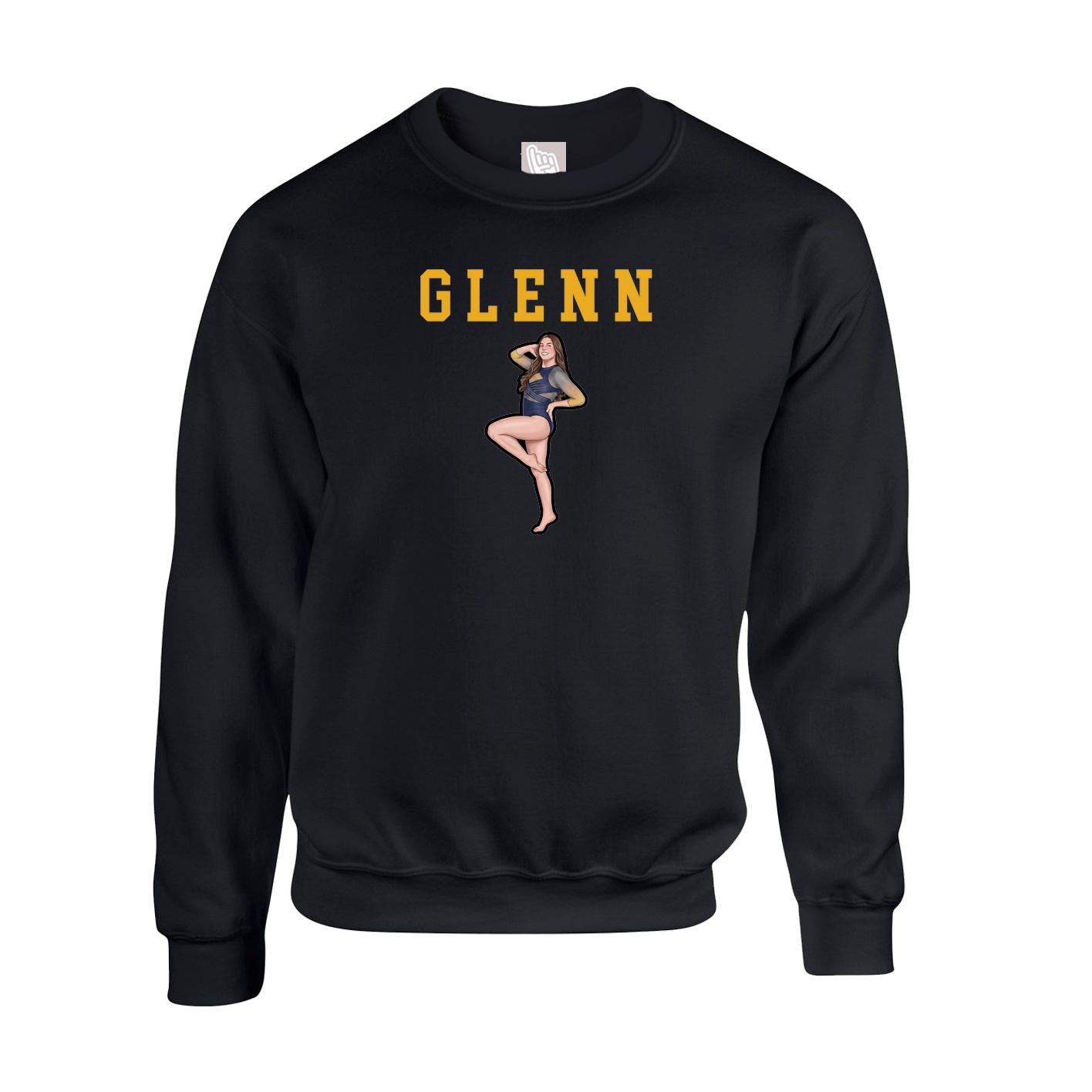 Fleece Crew — Shirsey in Black