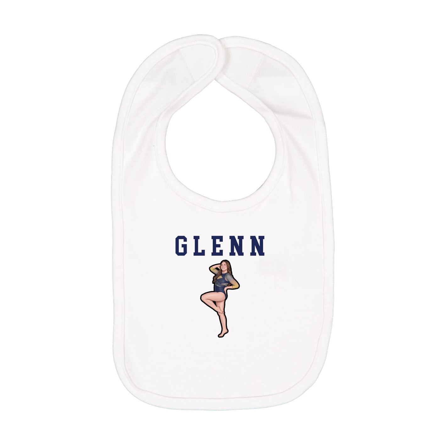 Infant Bib — Shirsey in White