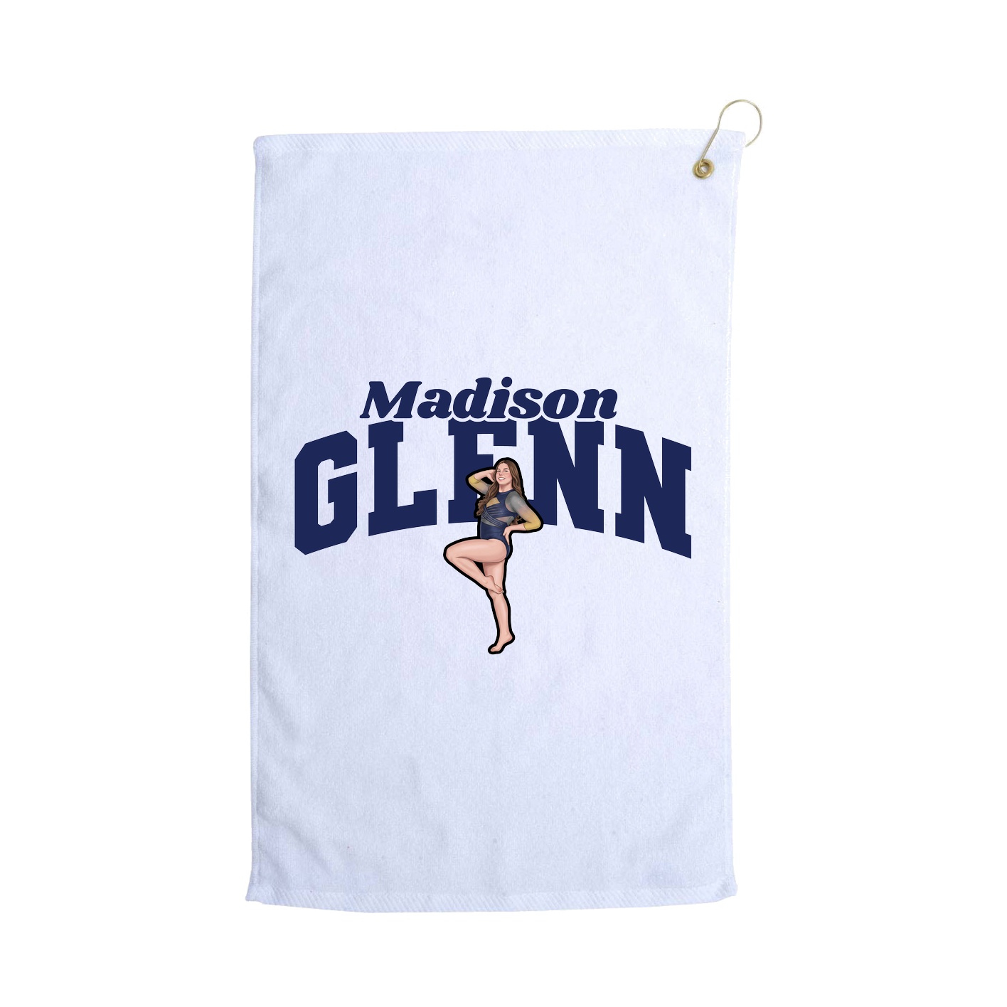 Golf Towel — Signature Arch in White