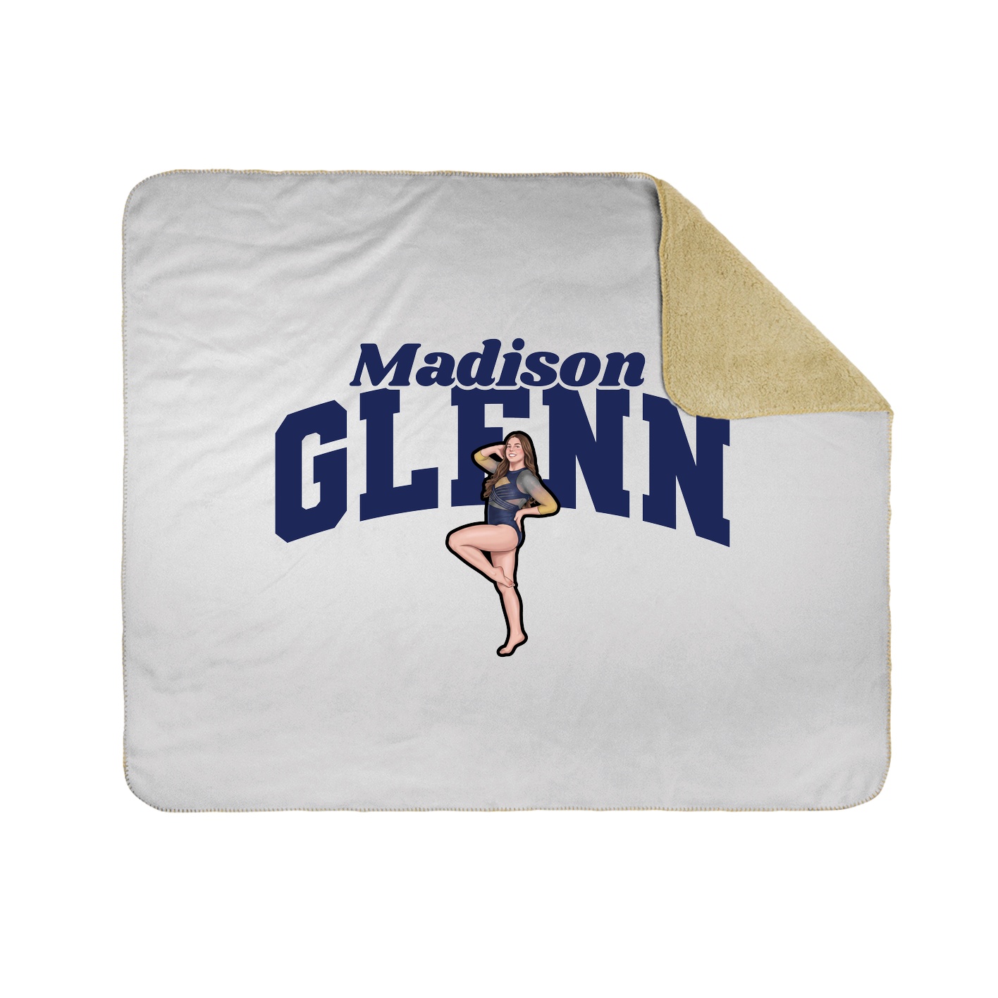 Throw Blanket — Signature Arch in White