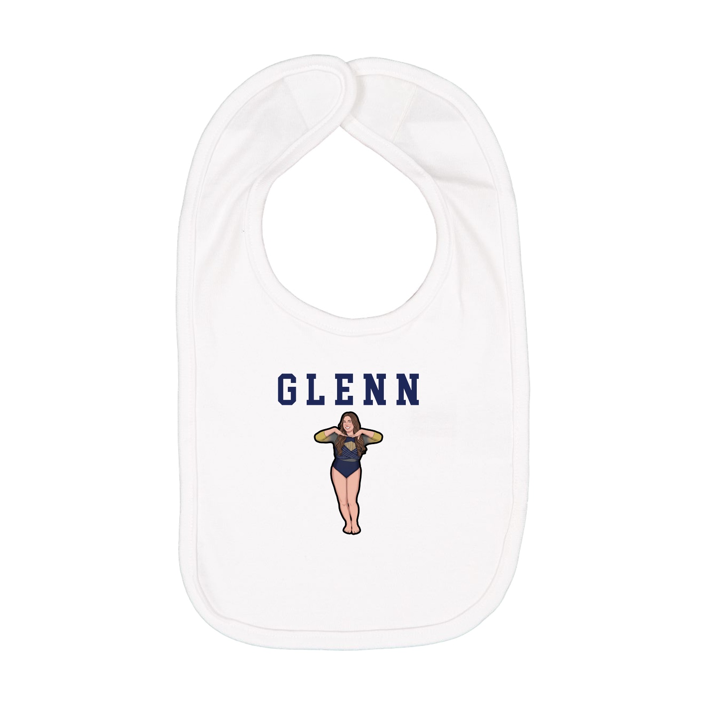Infant Bib — Shirsey in White