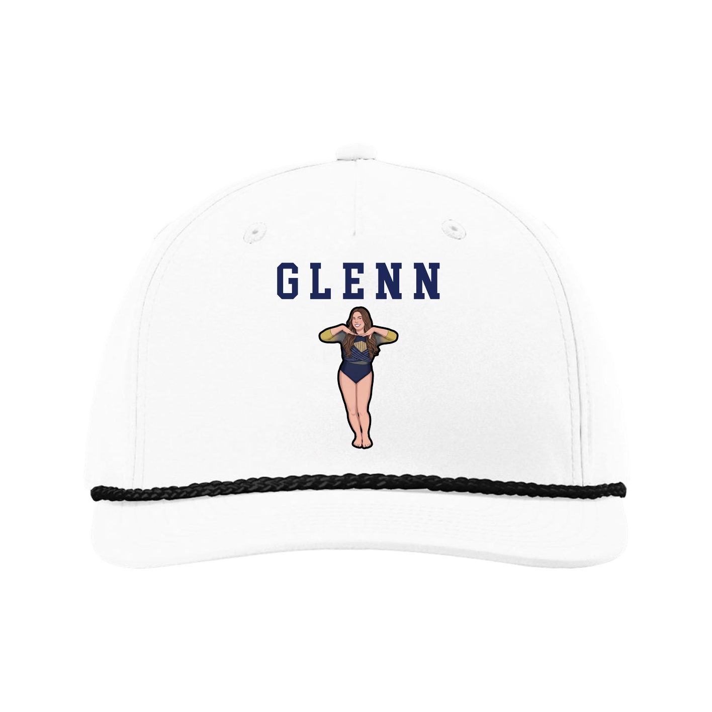 Five-Panel Classic Rope Cap — Shirsey in White