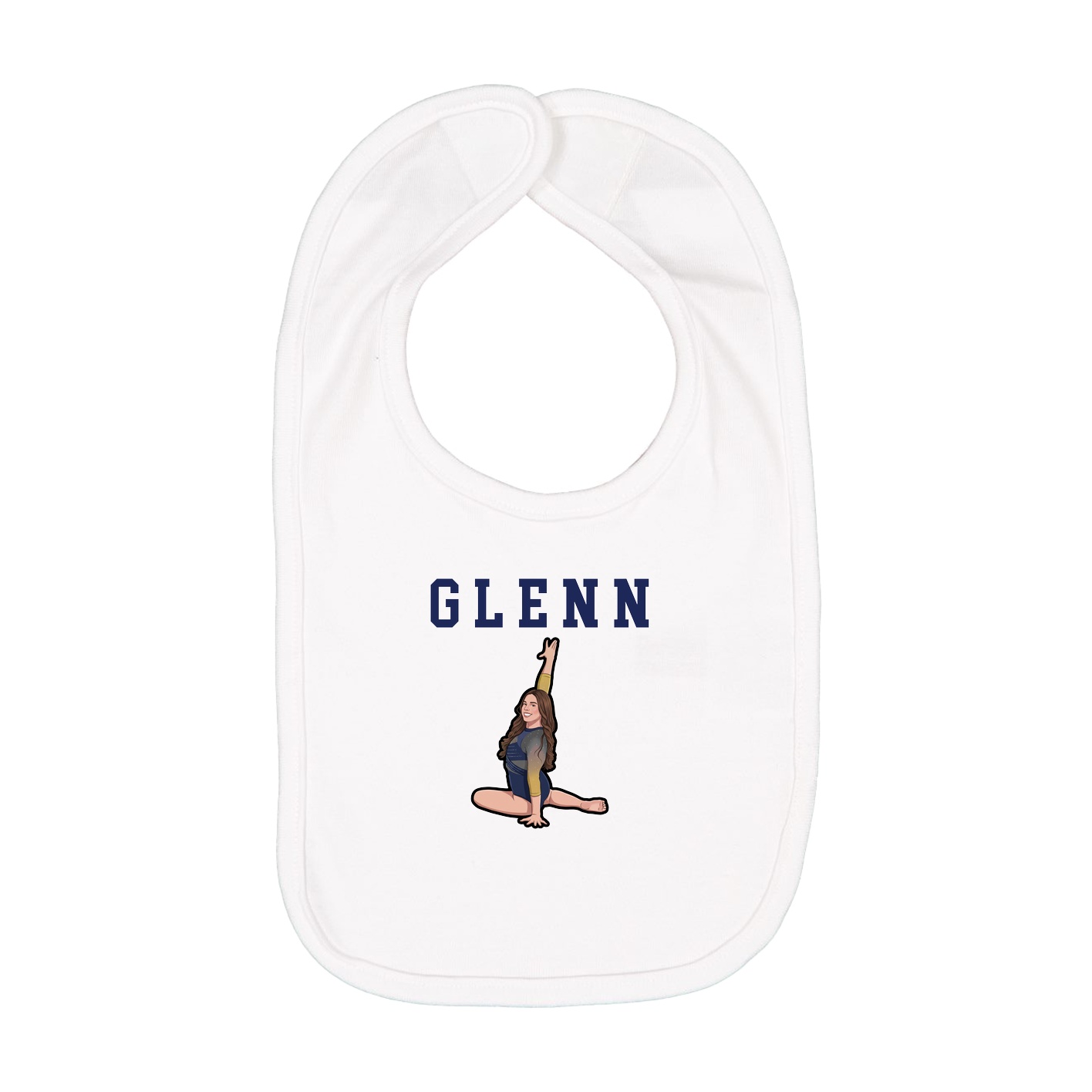 Infant Bib — Shirsey in White