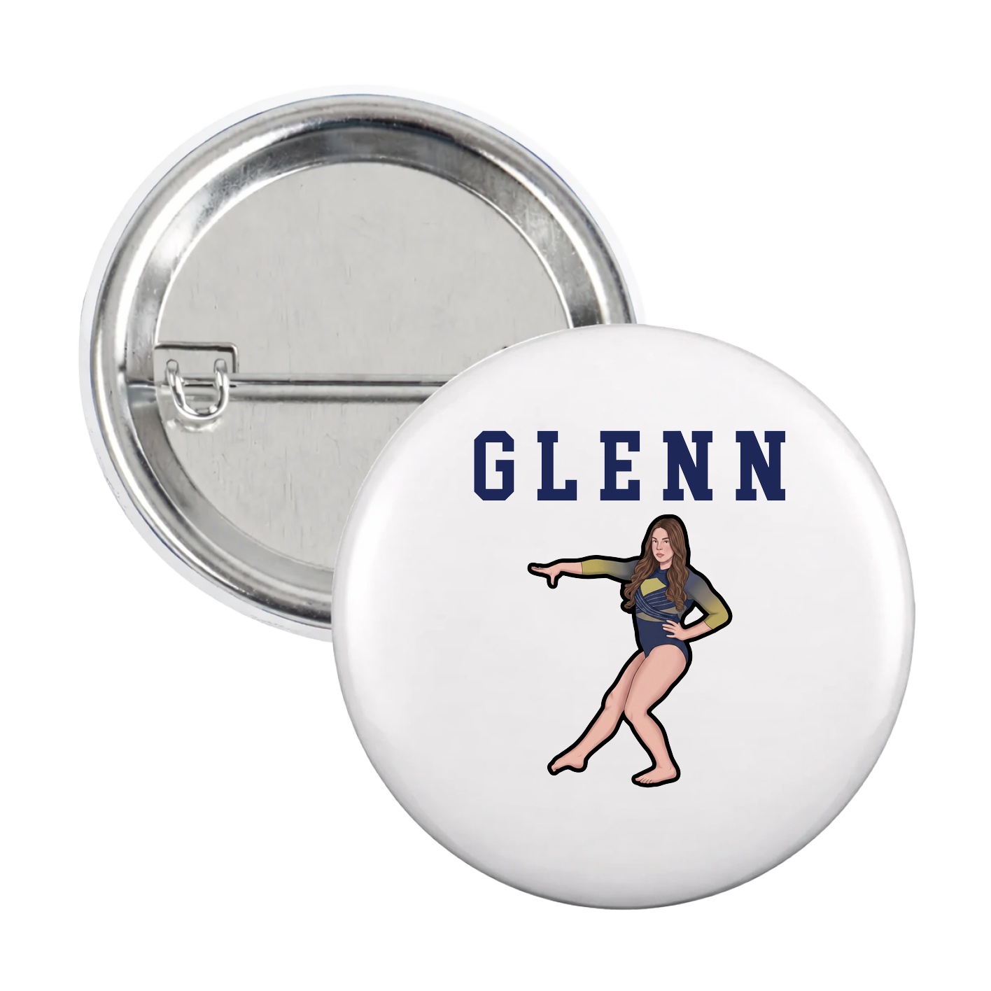 Game Day Button — Shirsey in White