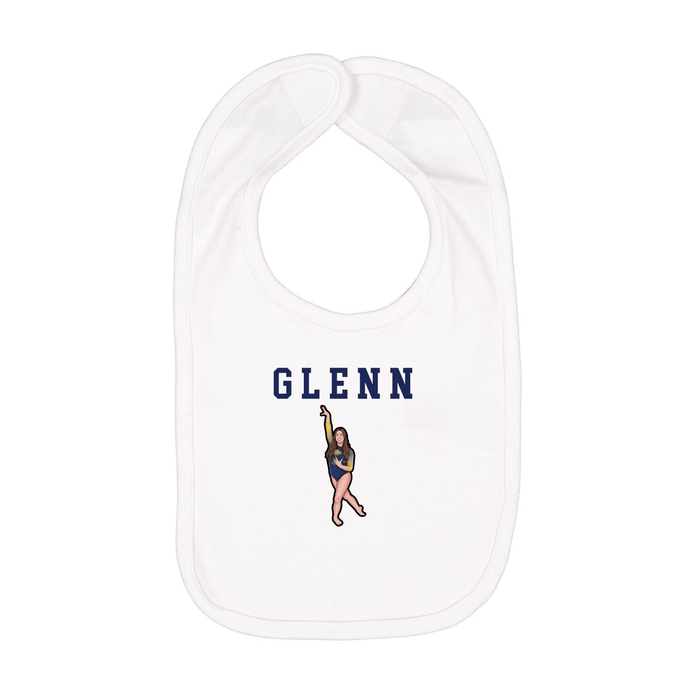 Infant Bib — Shirsey in White