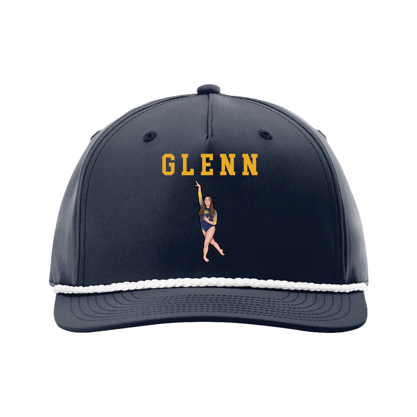 Five-Panel Classic Rope Cap — Shirsey in Navy