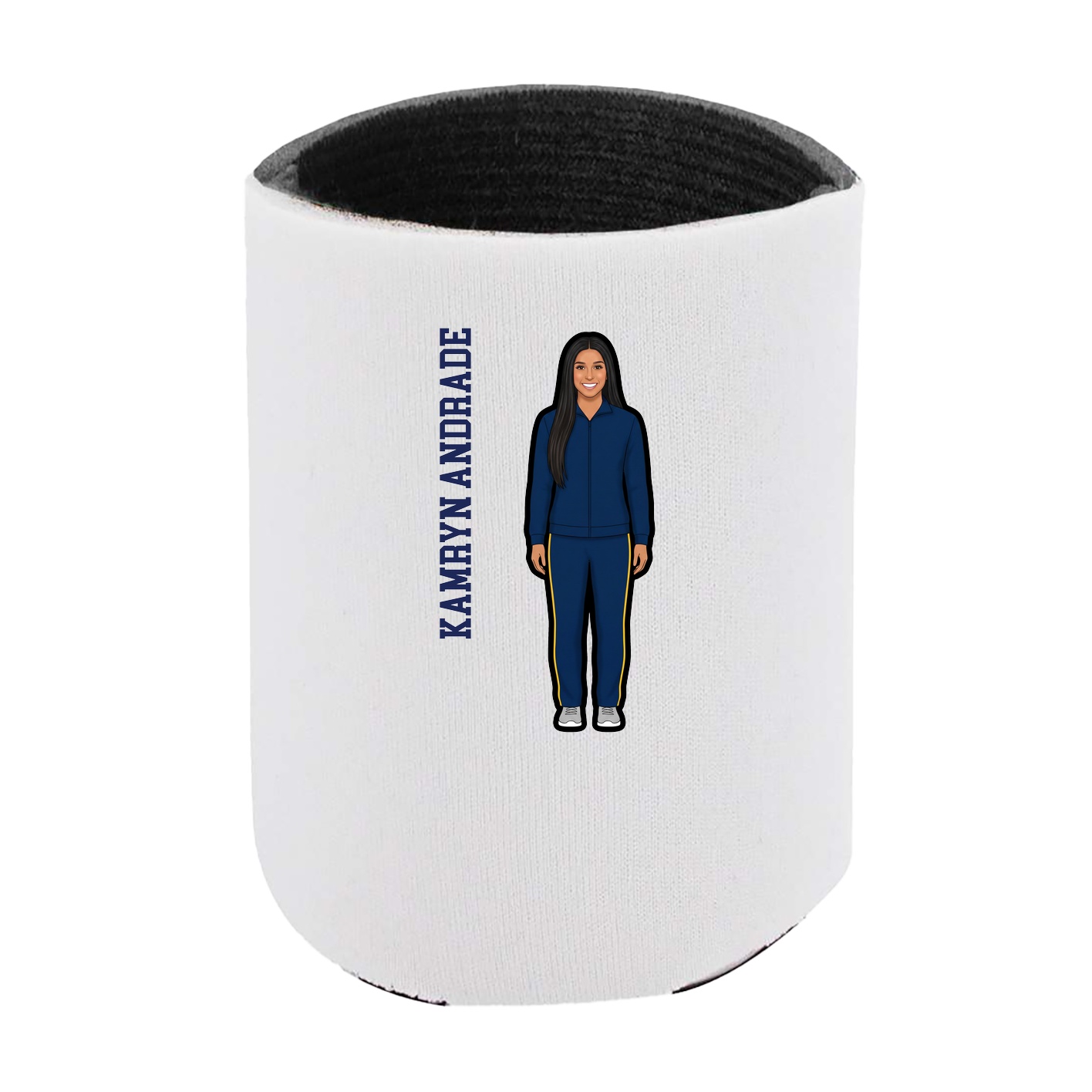 Can Holder — Name Vertical in White