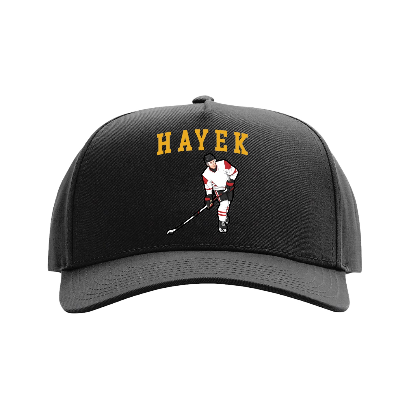 Full Fabric Five-Panel Champ Cap — Shirsey in Black