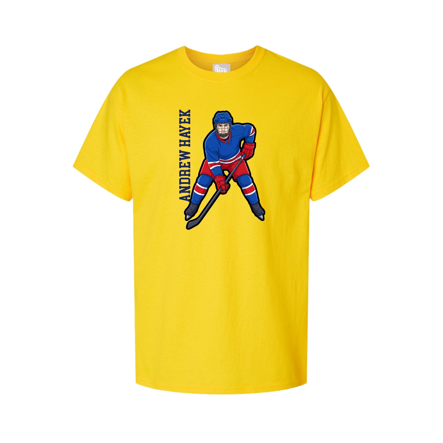 Tee — Name Vertical in Gold
