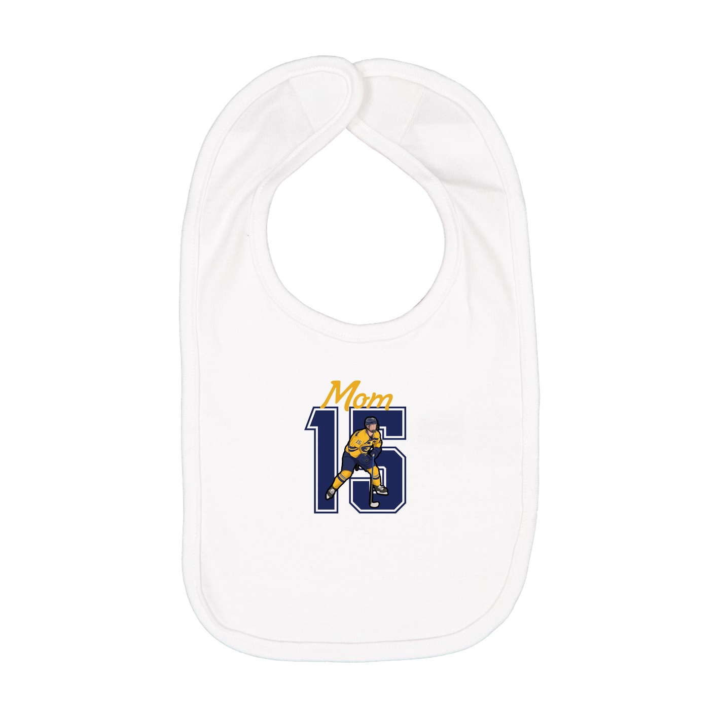 Infant Bib — Mothers Day Shirsey in White