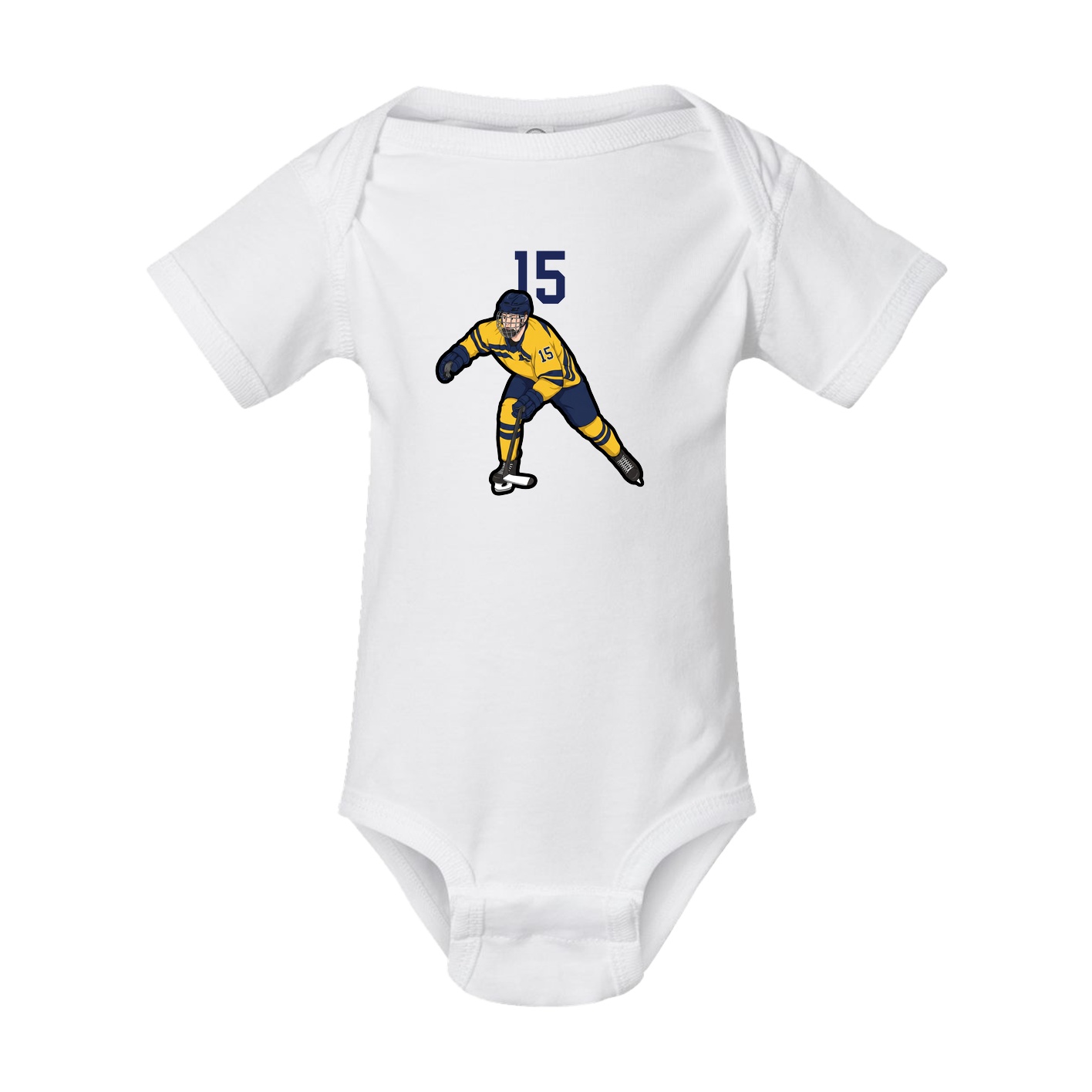 Baby Onesie — Number Top in White