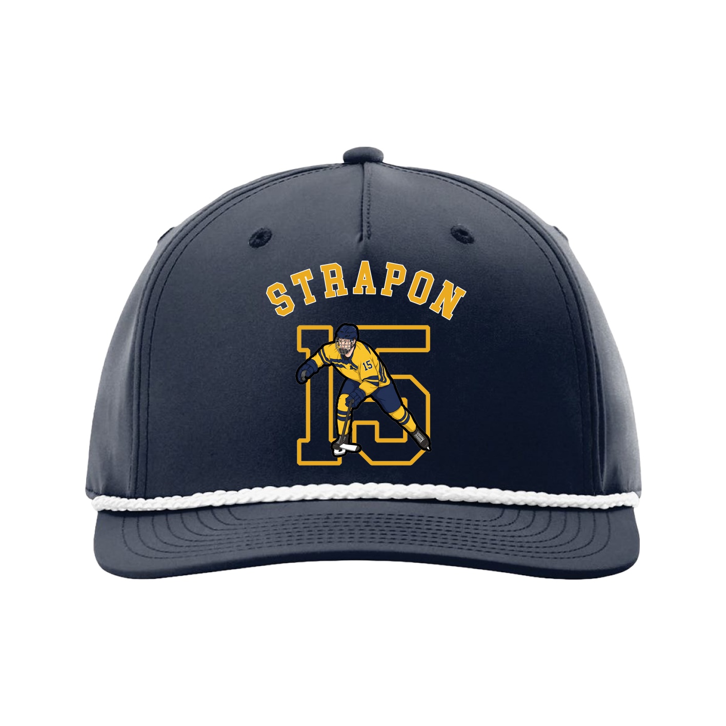 Five-Panel Classic Rope Cap — Shirsey Arch in Navy