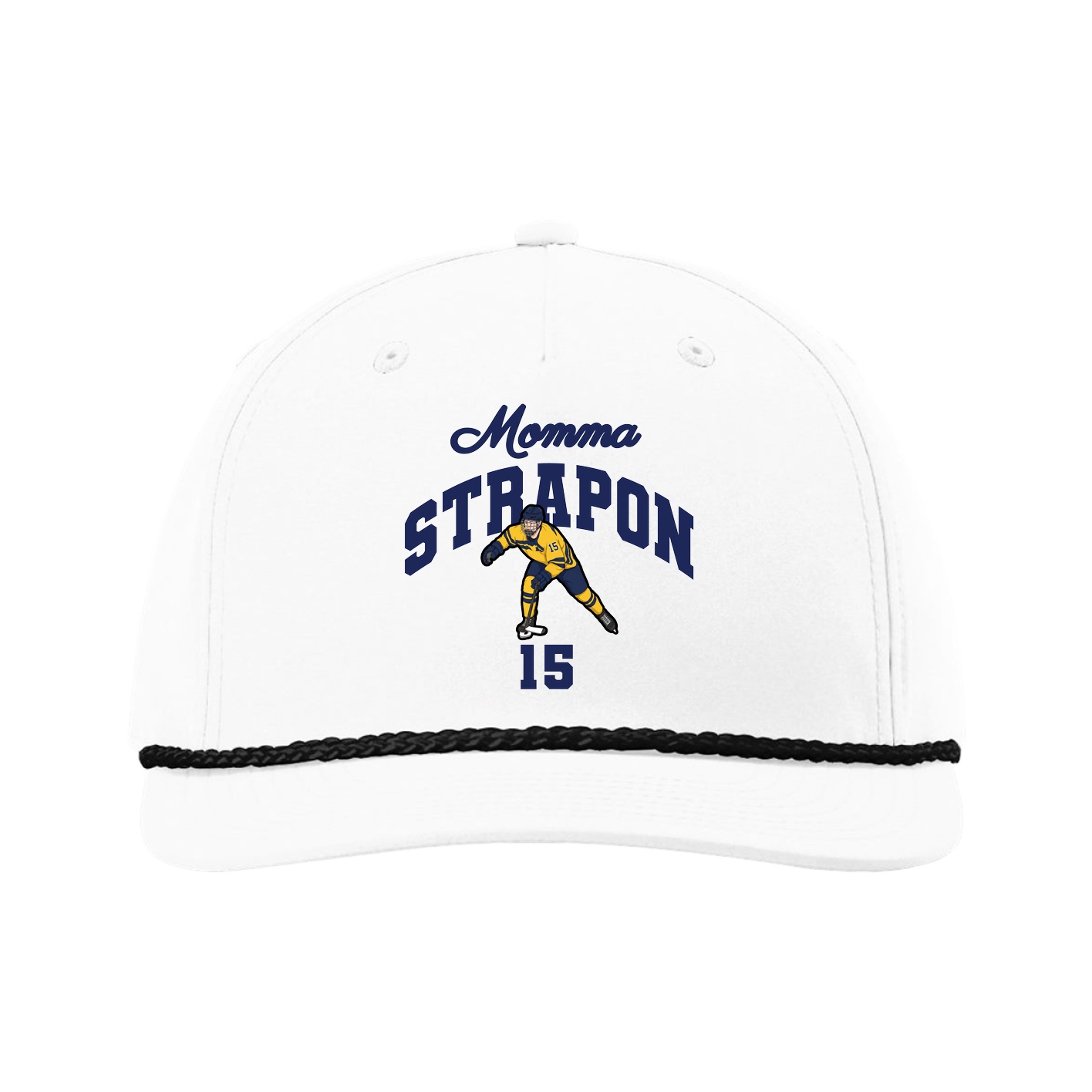 Five-Panel Classic Rope Cap — Mothers Day Arch in White