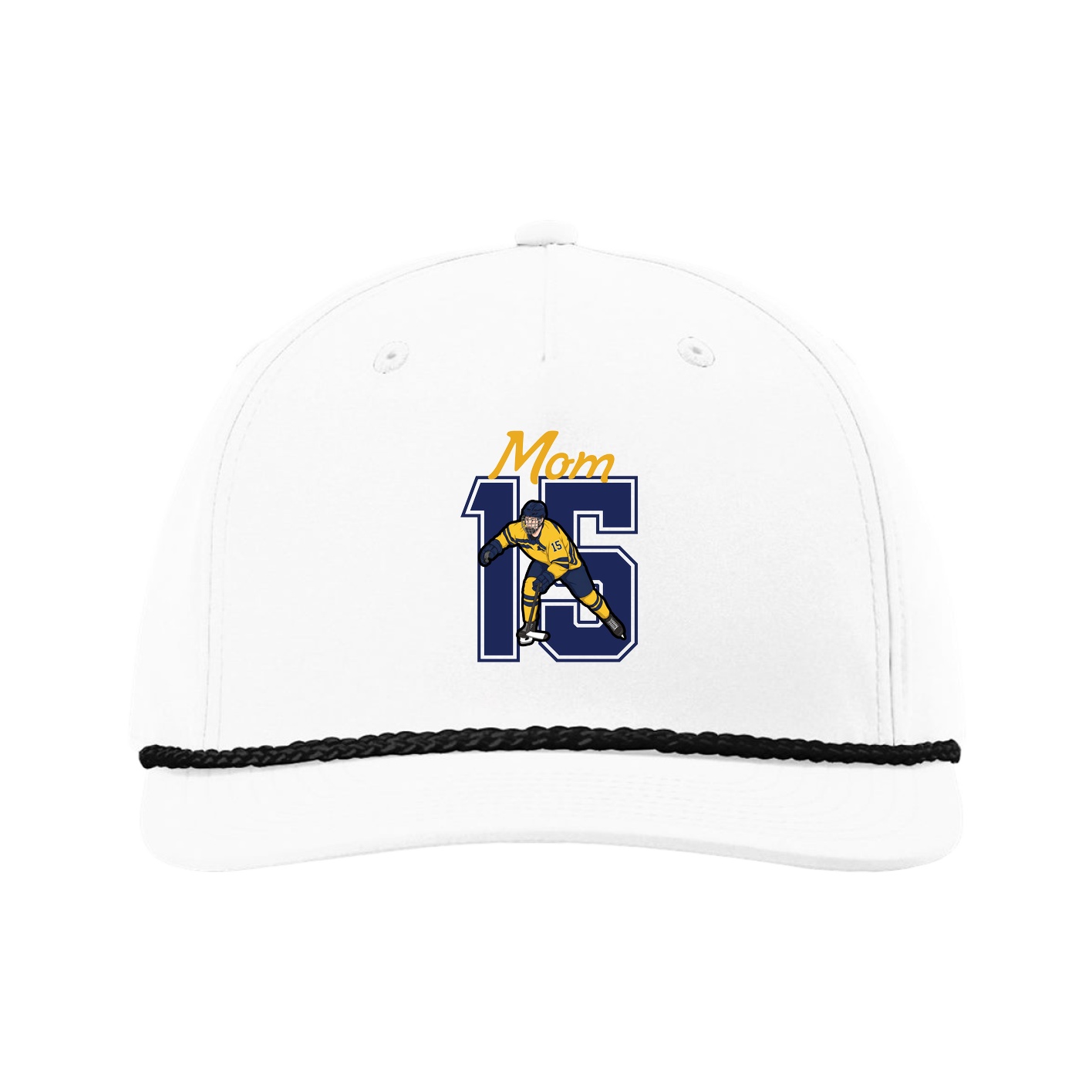 Five-Panel Classic Rope Cap — Mothers Day Shirsey in White