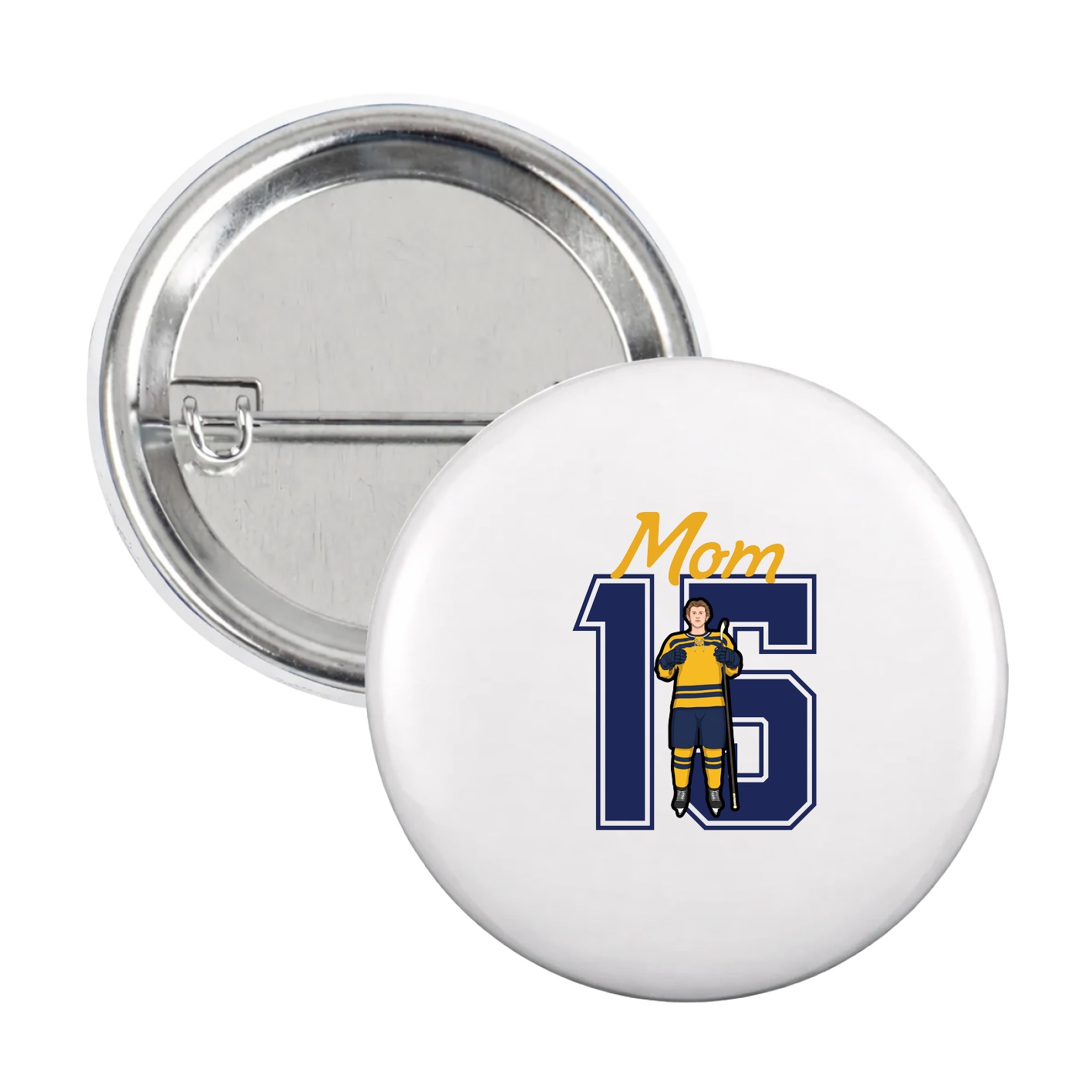 Game Day Button — Mothers Day Shirsey in White