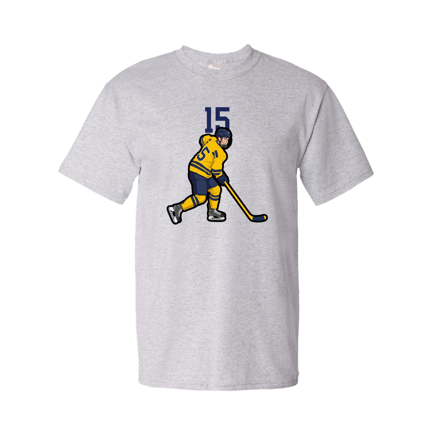 Youth Tee — Number Top in Grey