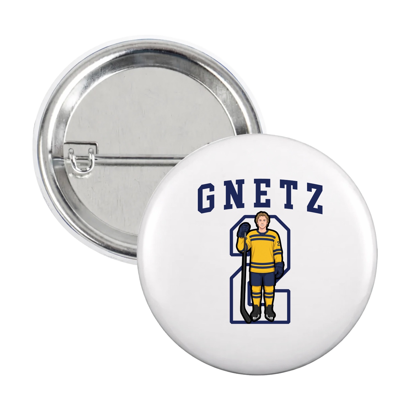 Game Day Button — Shirsey in White