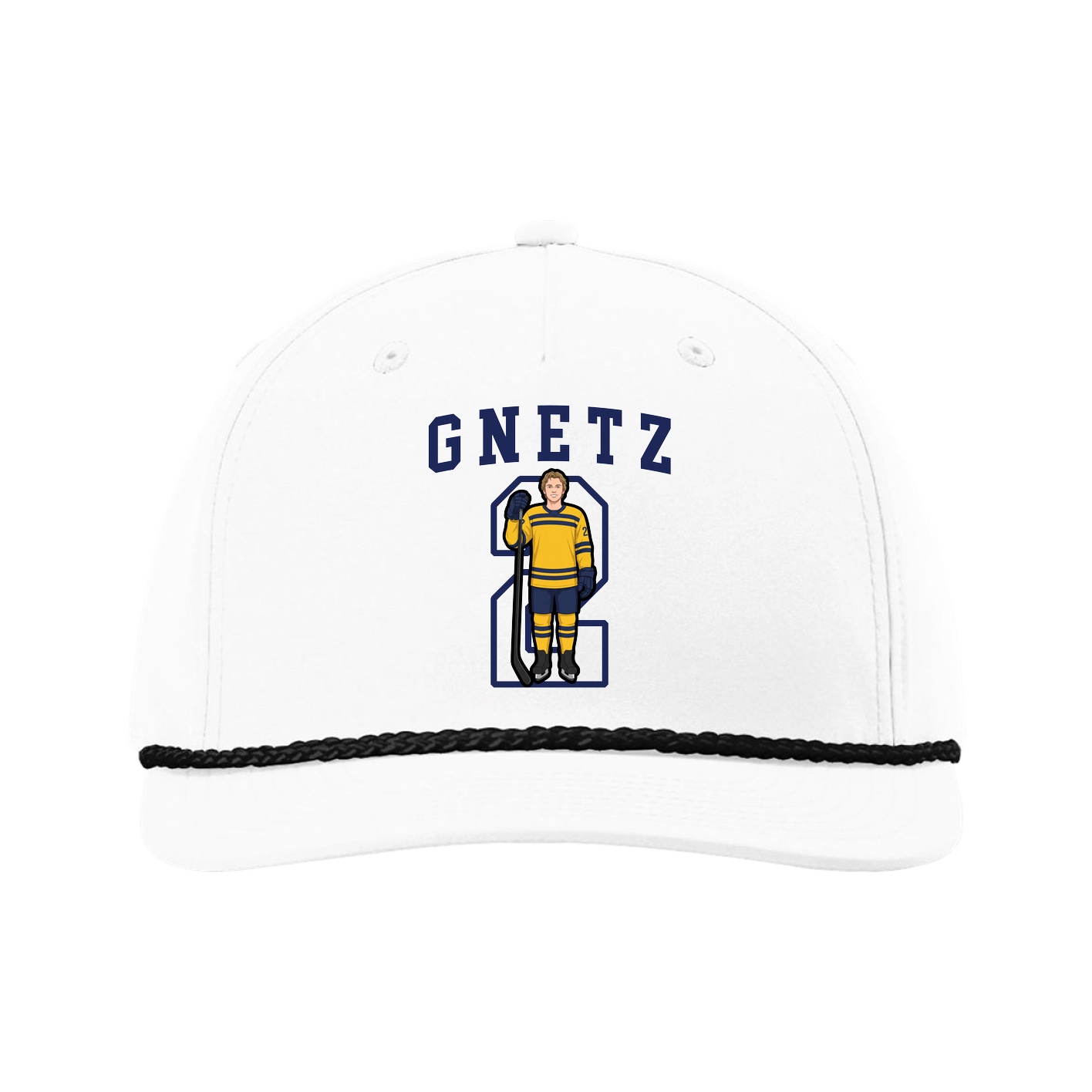 Five-Panel Classic Rope Cap — Shirsey in White