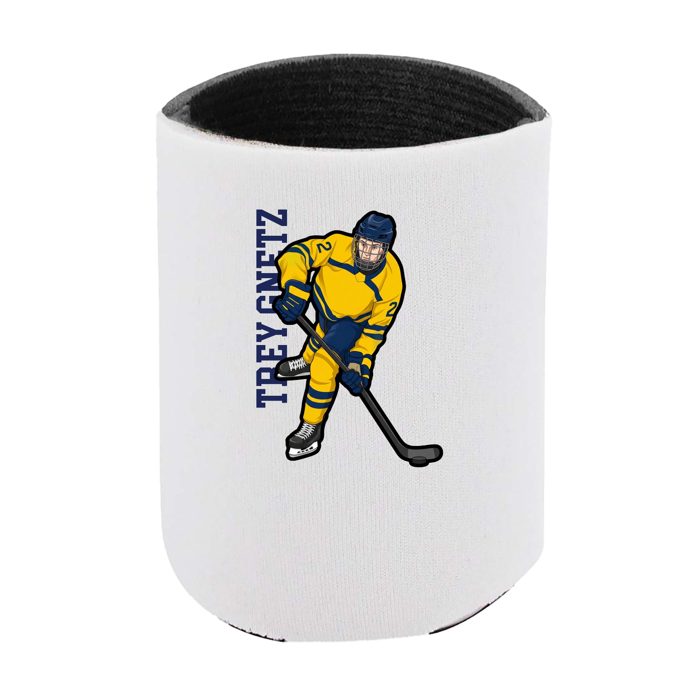 Can Holder — Name Vertical in White