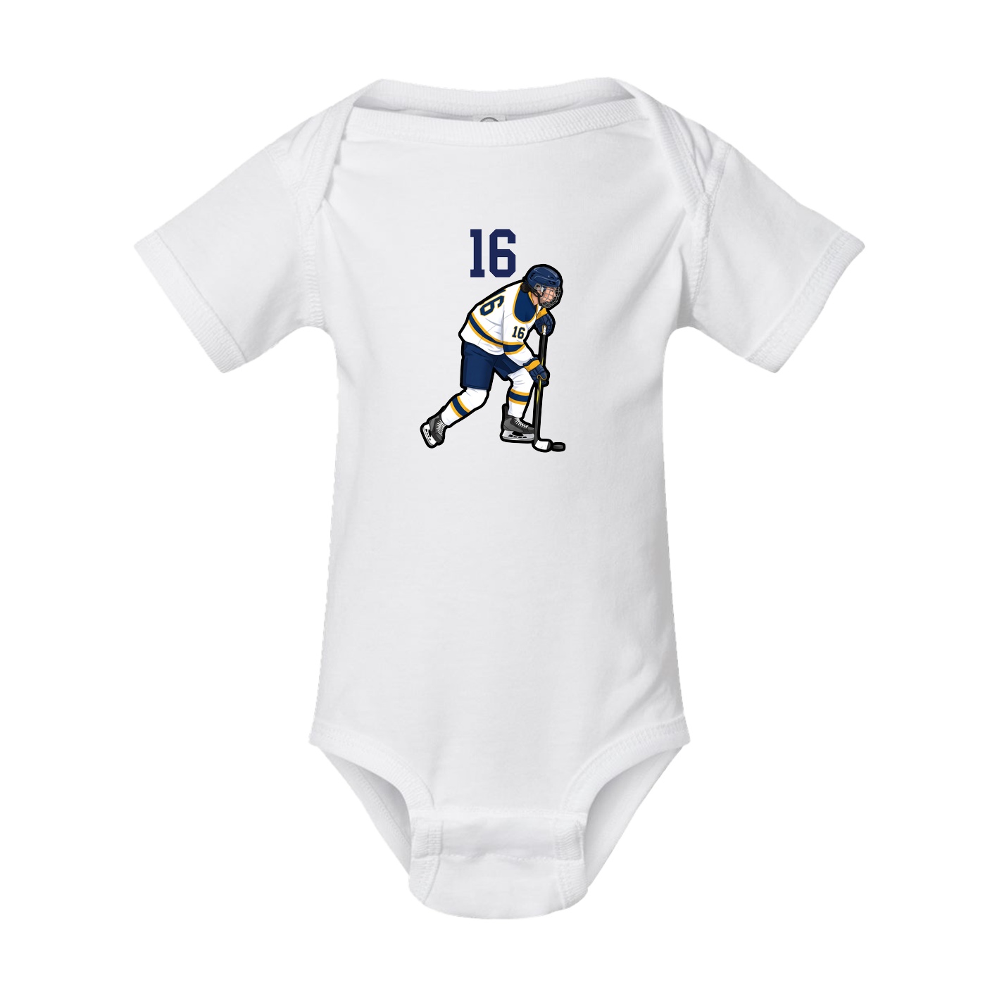 Baby Onesie — Number Top in White