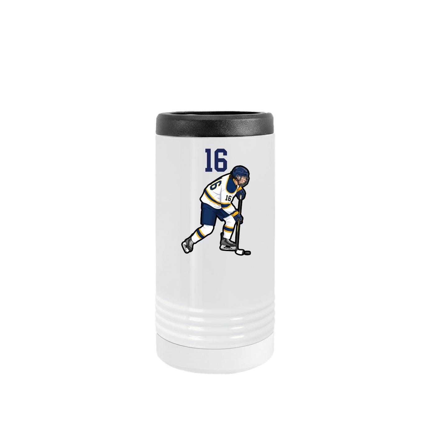 Slim Beverage Holder — Number Top in White