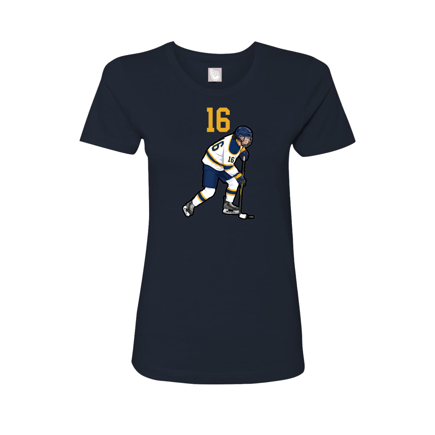 Womens Tee — Number Top in Navy