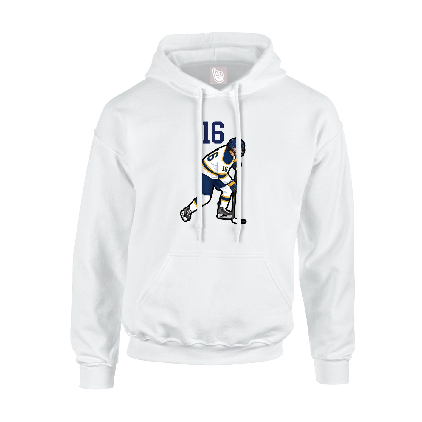 Hoodie — Number Top in White