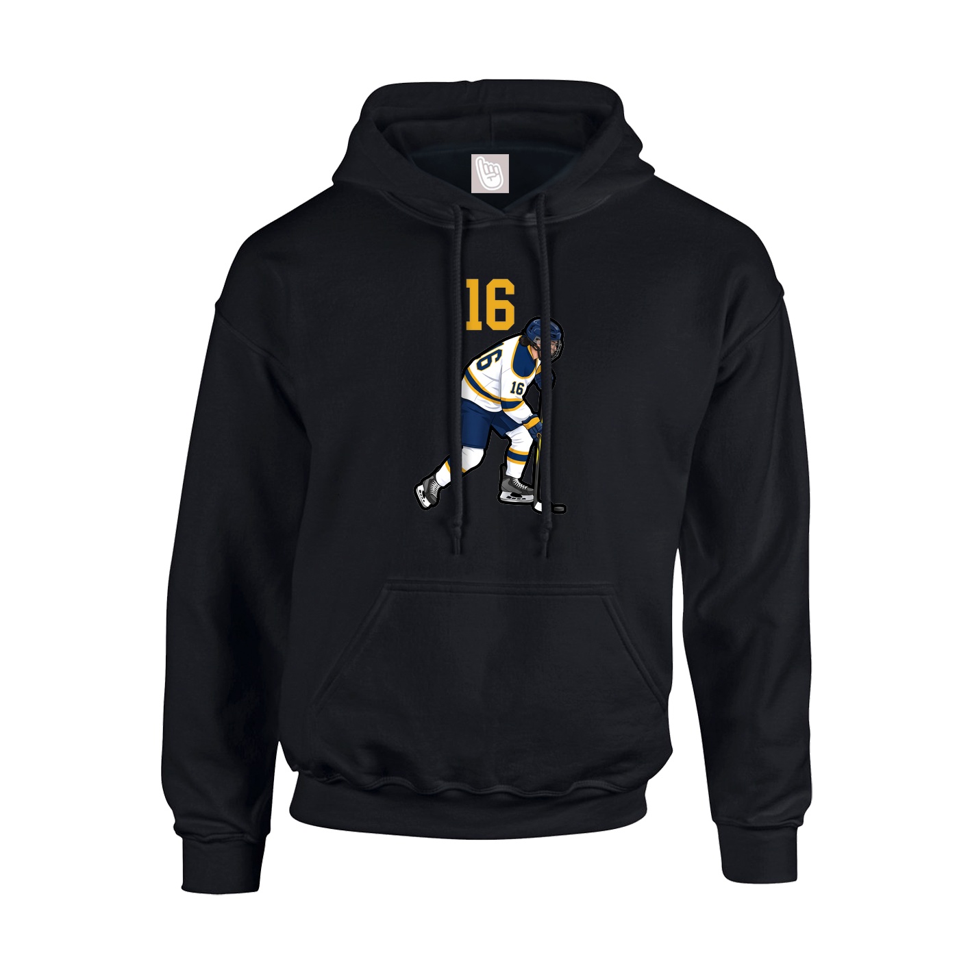 Youth Hoodie — Number Top in Black