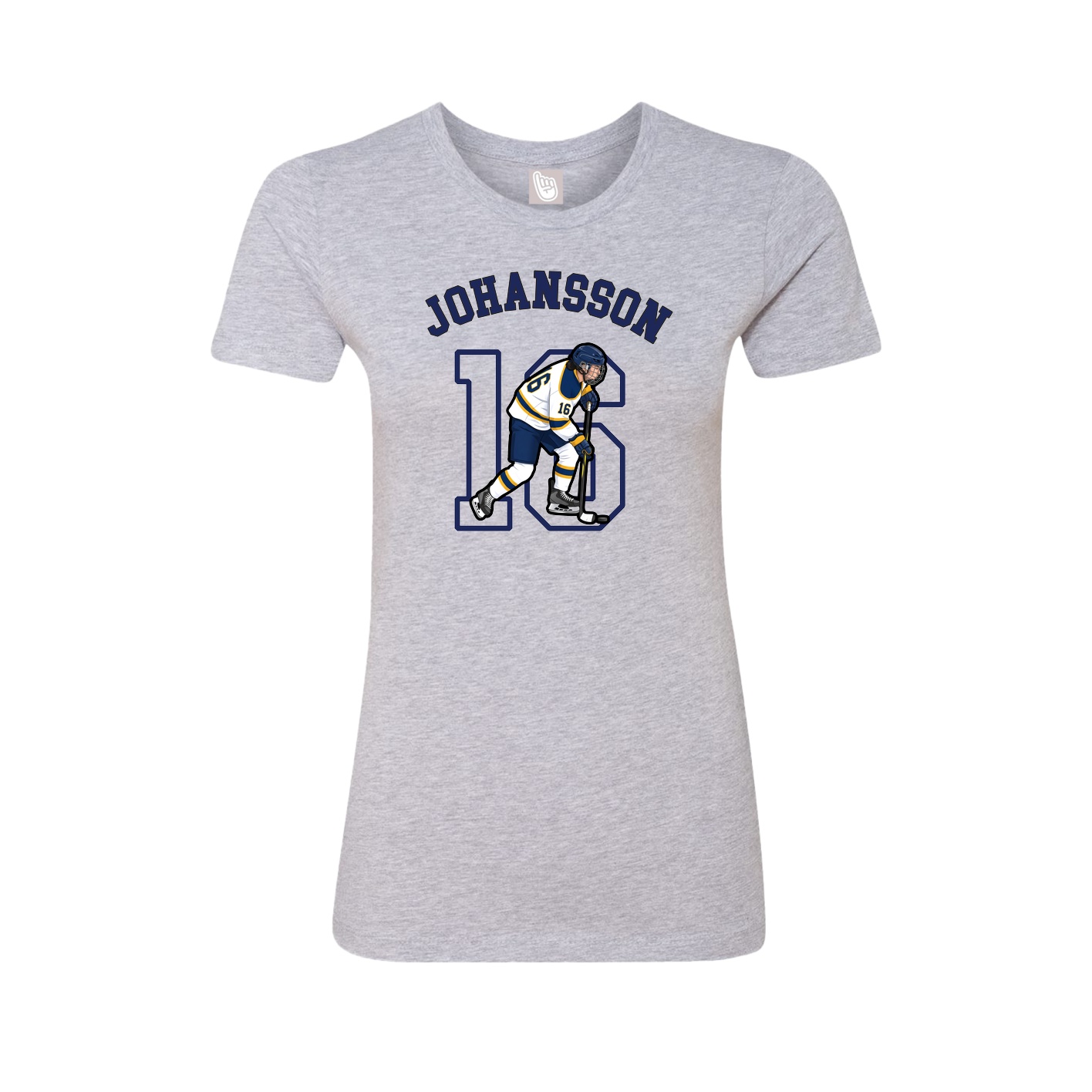 Fitted Women's Tee — Shirsey Arch in Grey