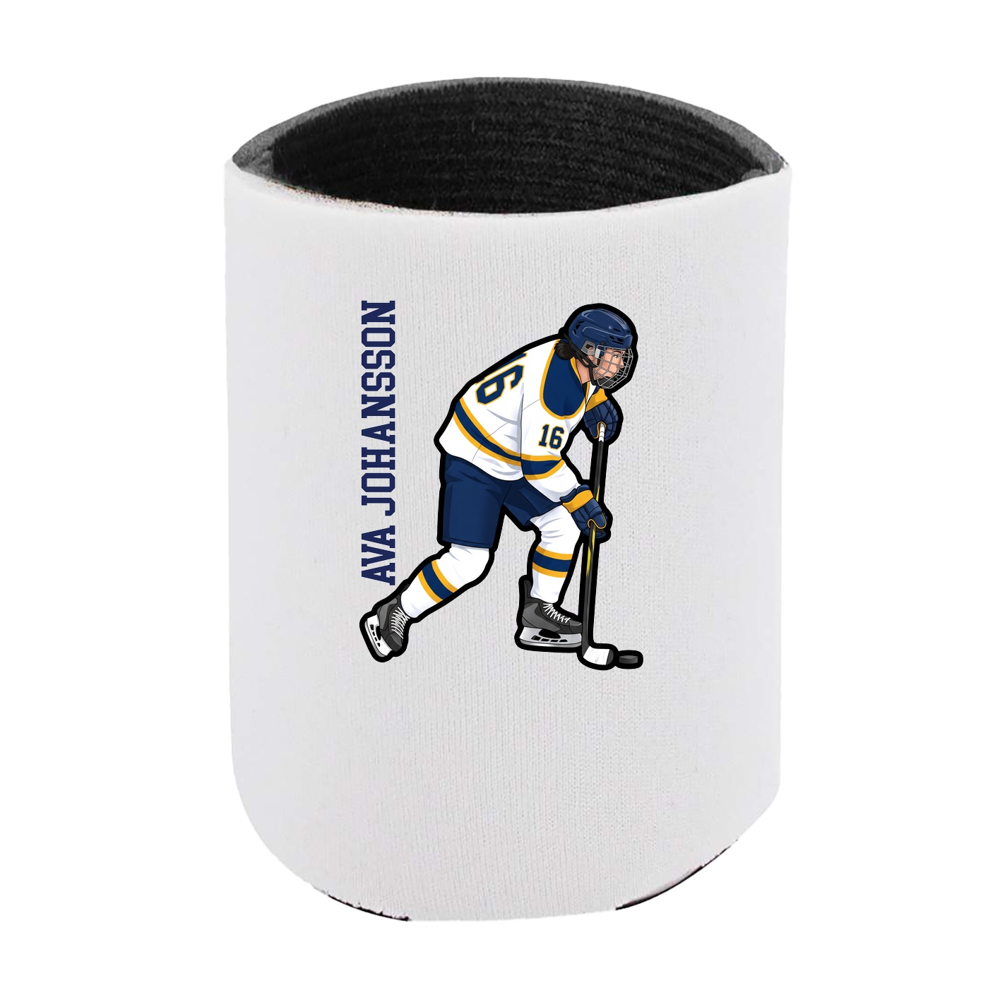 Can Holder — Name Vertical in White
