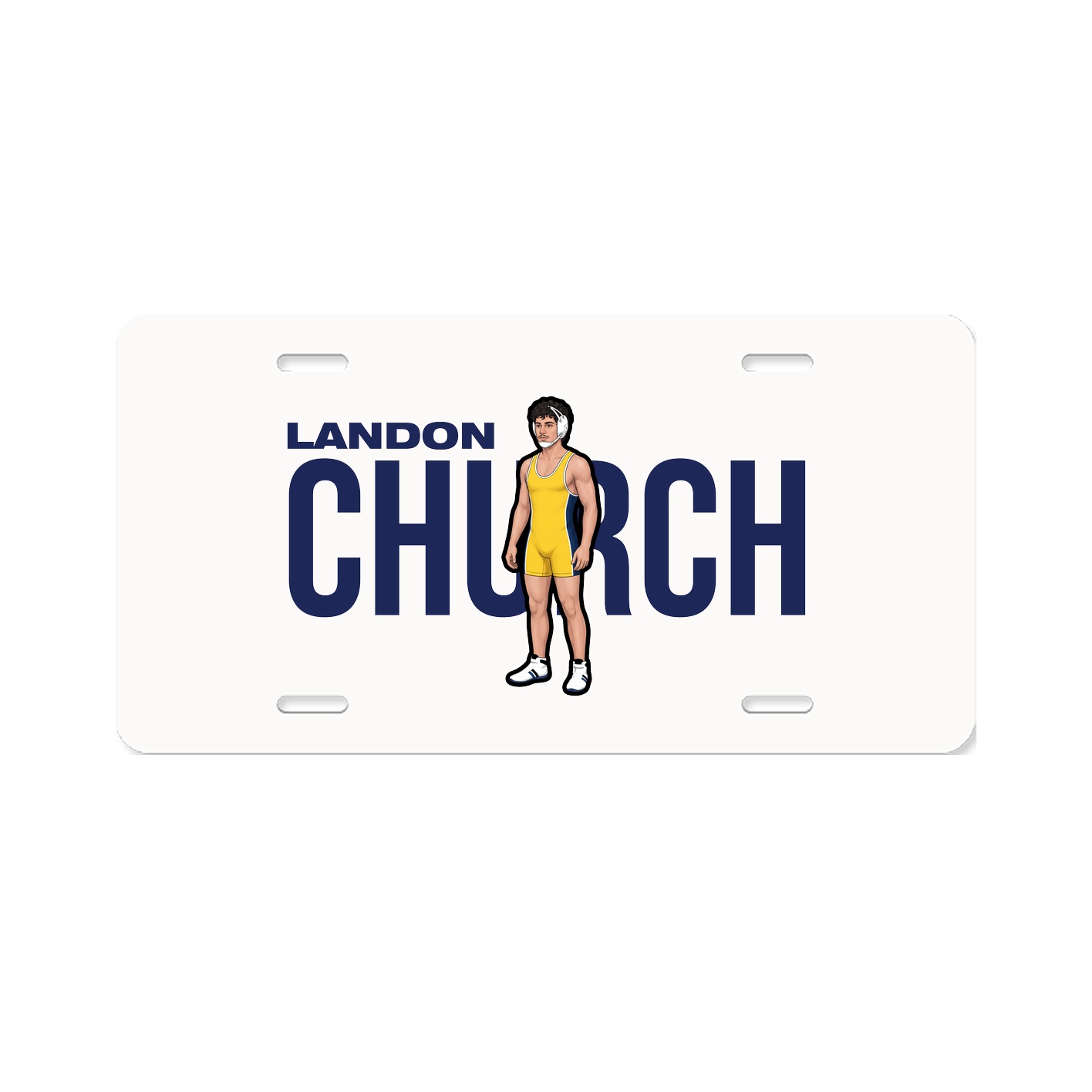 License Plate — Player Name in Classic