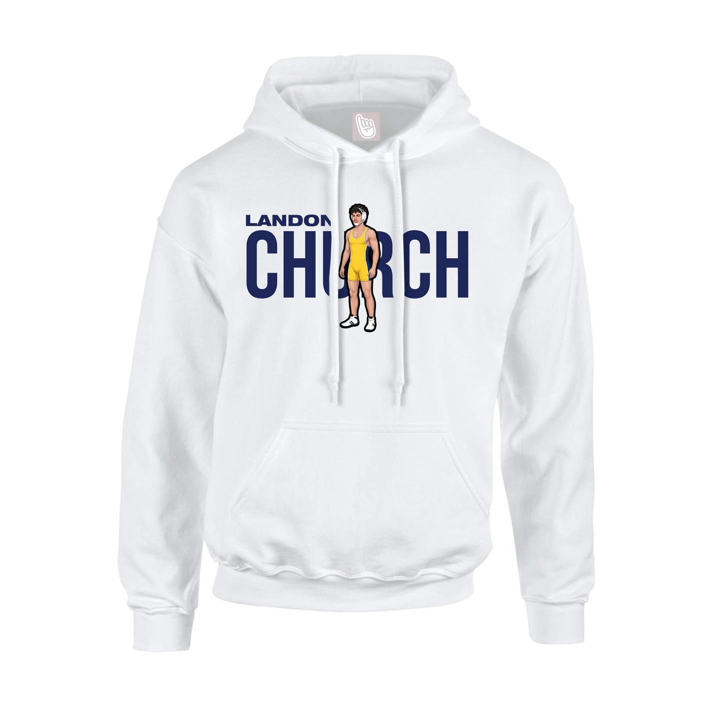 Hoodie — Player Name in White