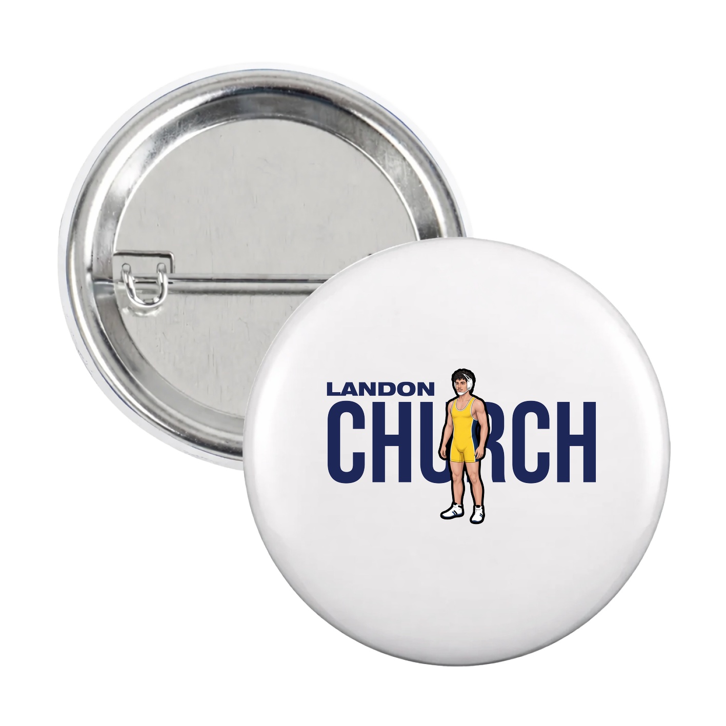 Game Day Button — Player Name in White