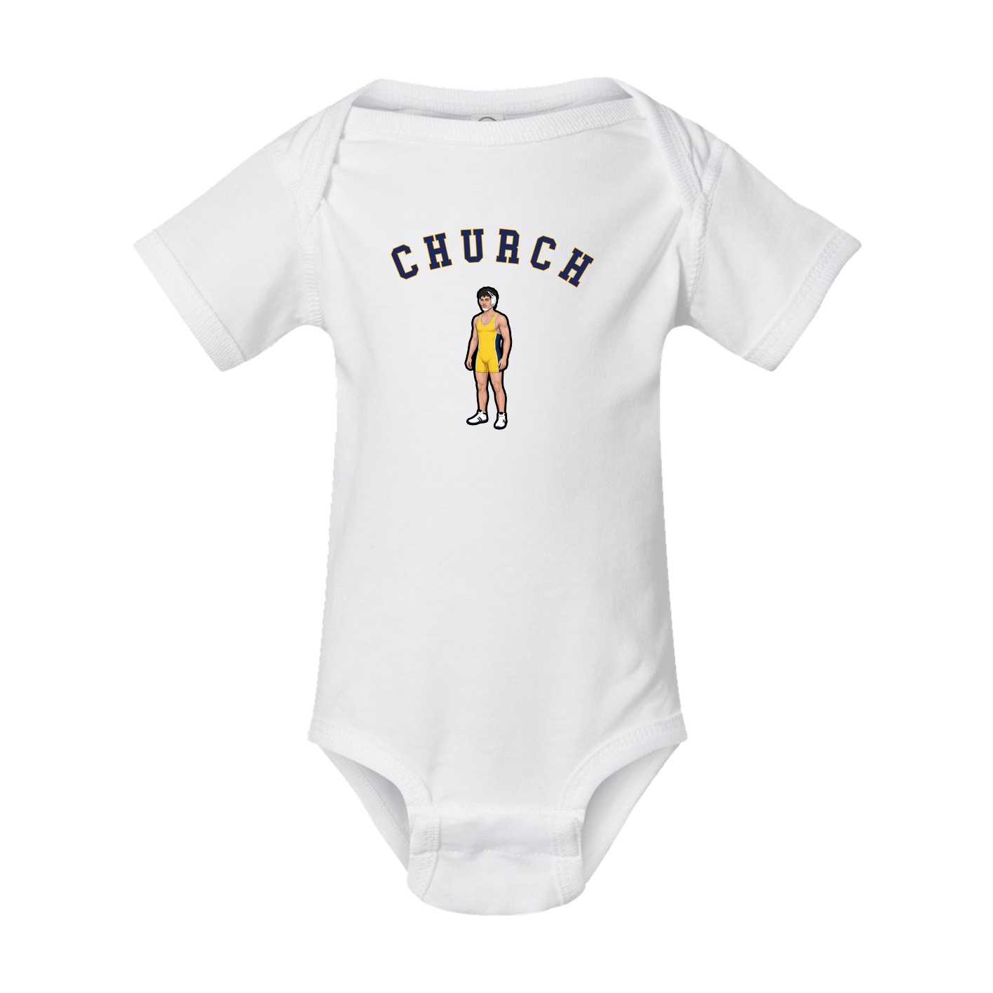 Baby Onesie — Shirsey Arch in White