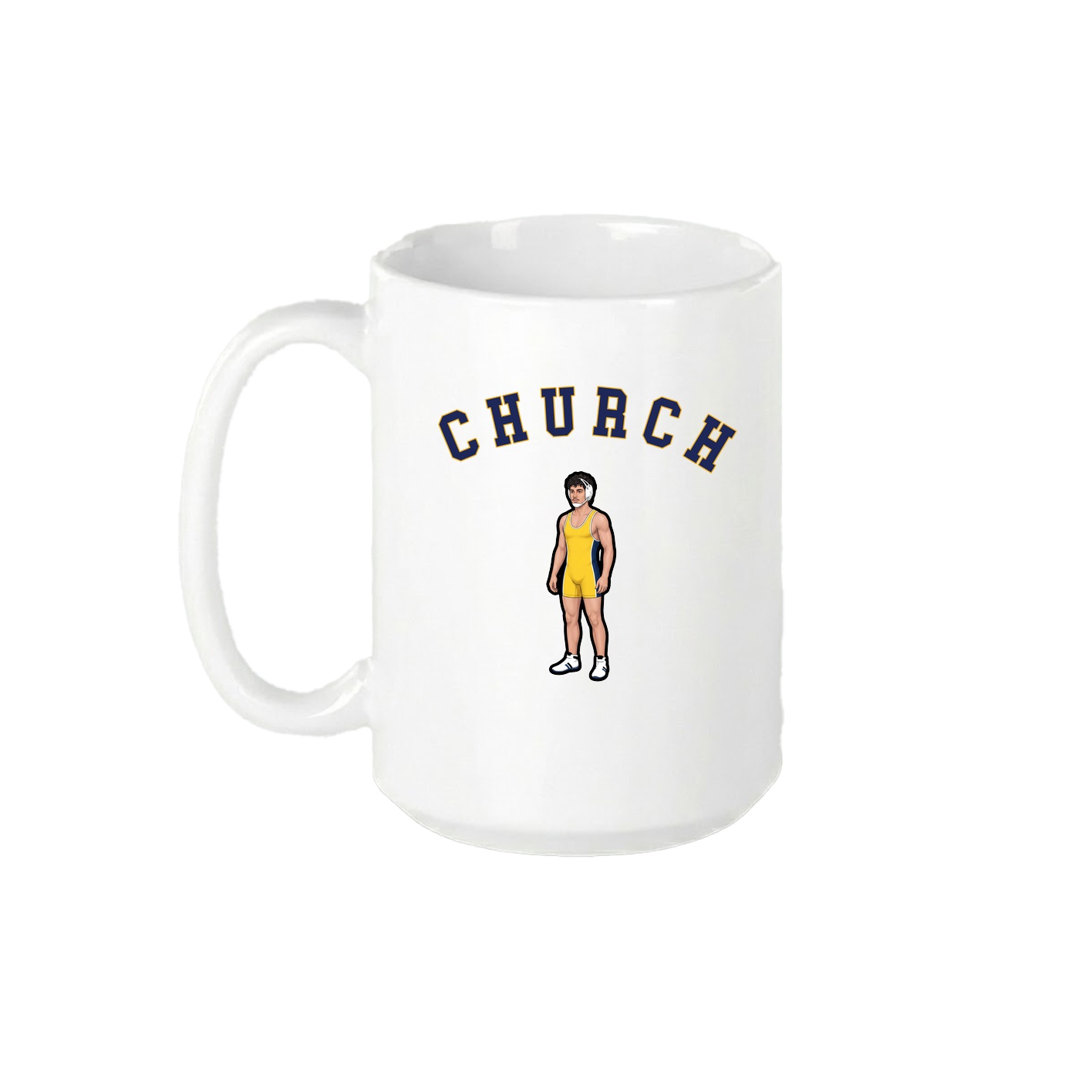 15oz Coffee Mug — Shirsey Arch in White