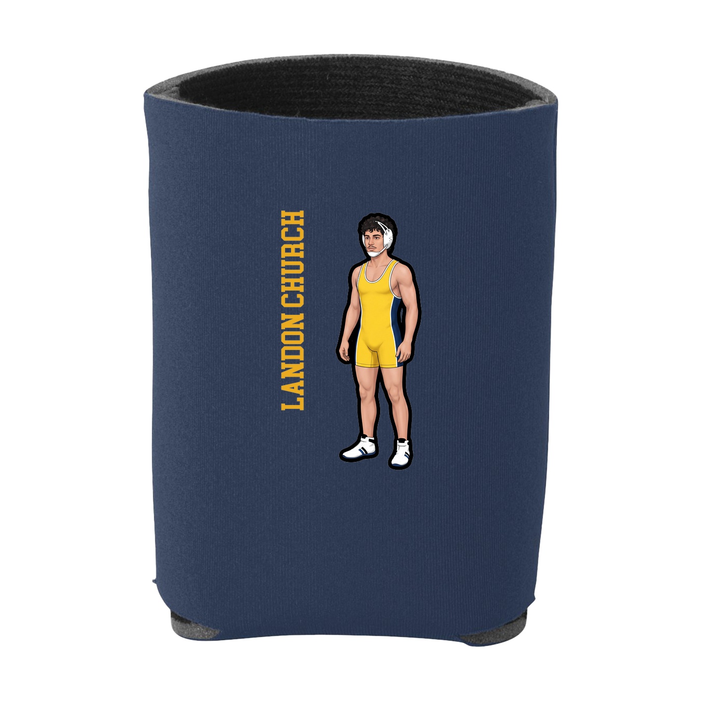 Can Holder — Name Vertical in Navy