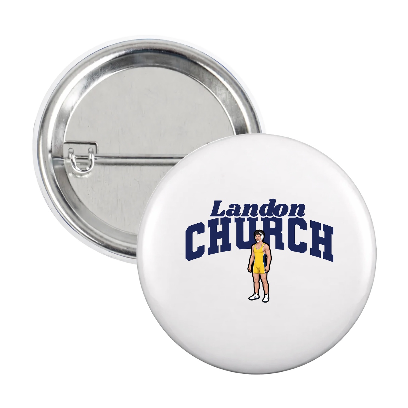 Game Day Button — Signature Arch in White
