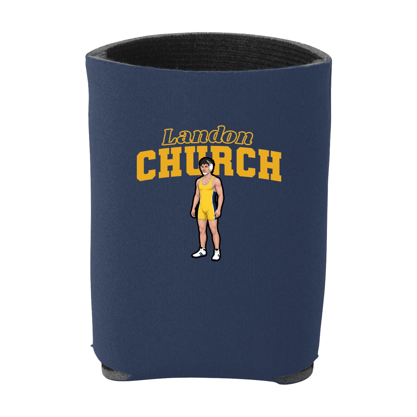 Can Holder — Name Arch in Navy