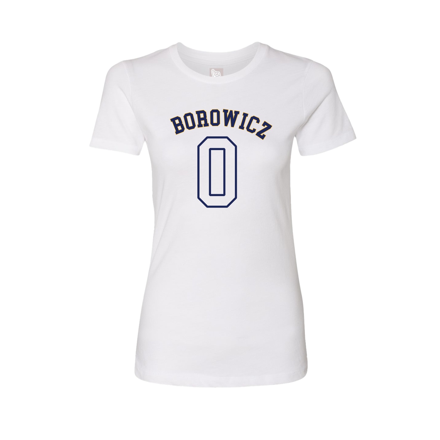 Fitted Women's Tee — Shirsey Arch in White